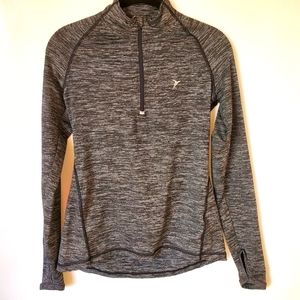 Old Navy Semi Fitted Semi Adjusted Warm Up Top 1/4 Zip Women's Size XS Gray